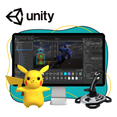 Мир игр на Unity 2D на популярном движке + AI-помощники - КИБЕРшкола программирования для детей, компьютерные курсы для школьников, начинающих и подростков - KIBERone г. Ижевск